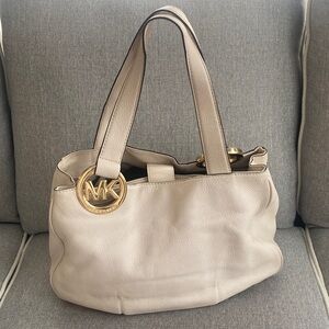 MICHAEL Michael Kors Fulton East West tote bag in cream leather